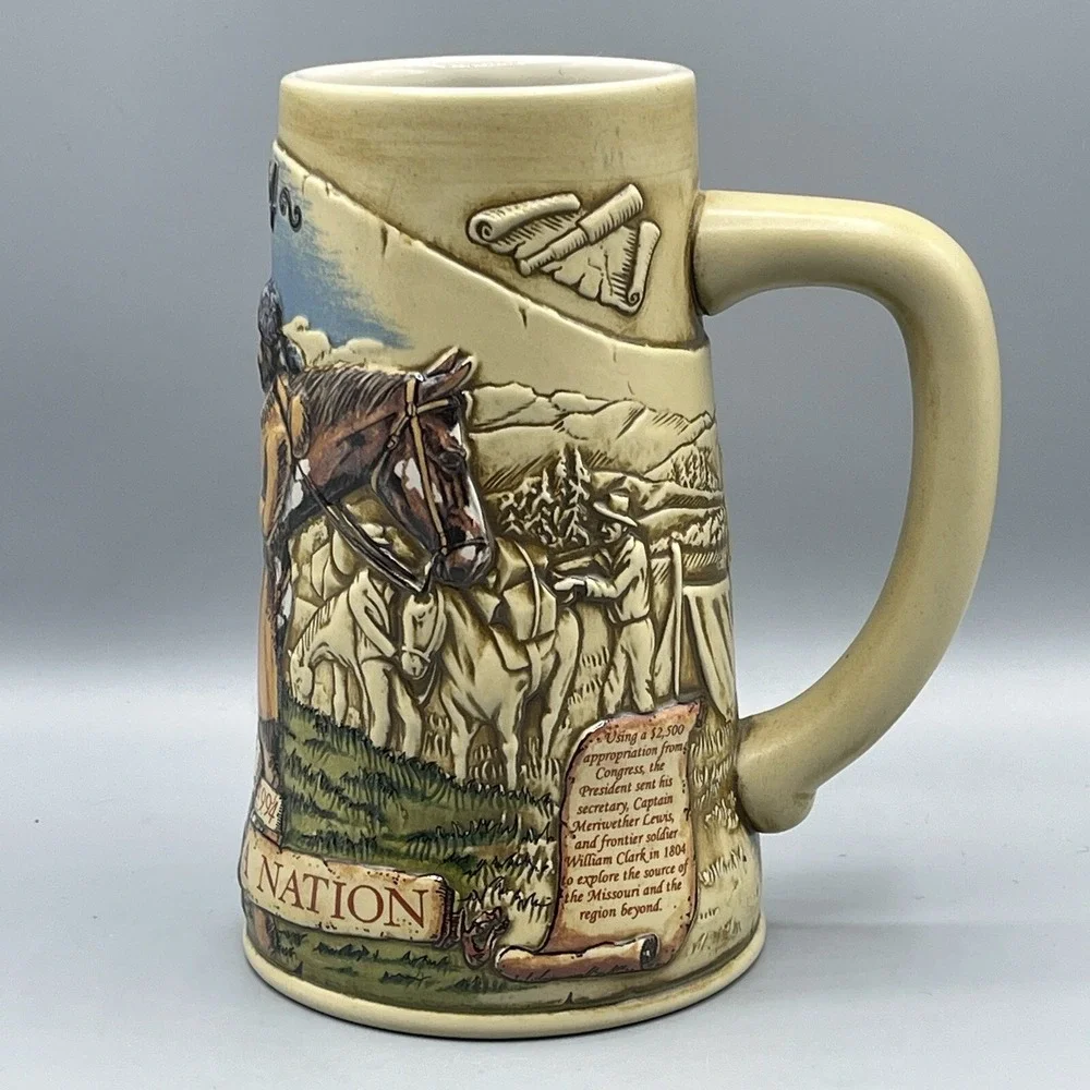 Beer Stein Tankard Miller Birth Of A Nation 4th Release Lewis & Clark Numbered